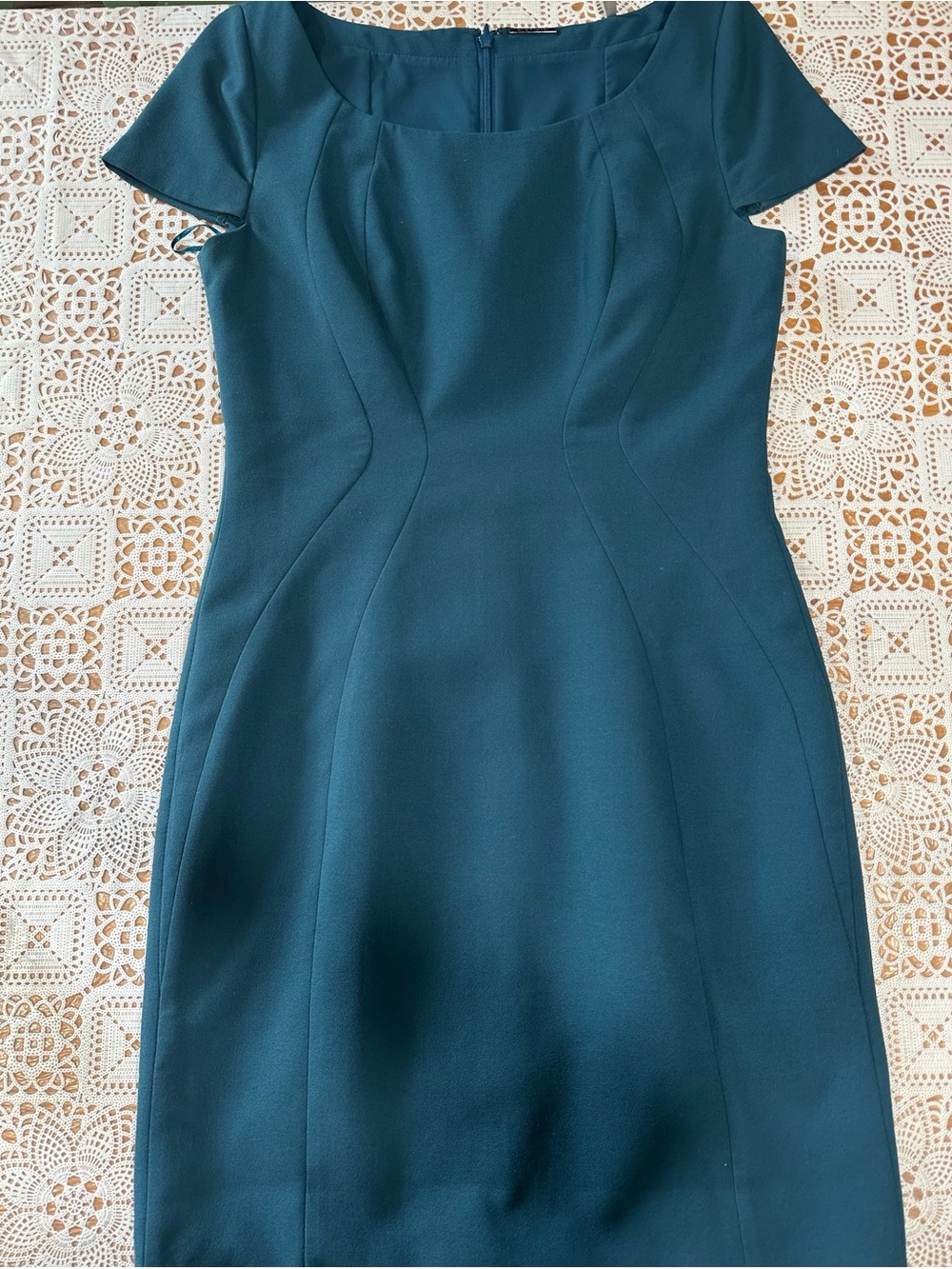 Elie Tahari Teal Sheath Dress Women’s Size 4 Career Office Bodycon Workwear